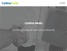 Tablet Screenshot of carbinemedia.com.au